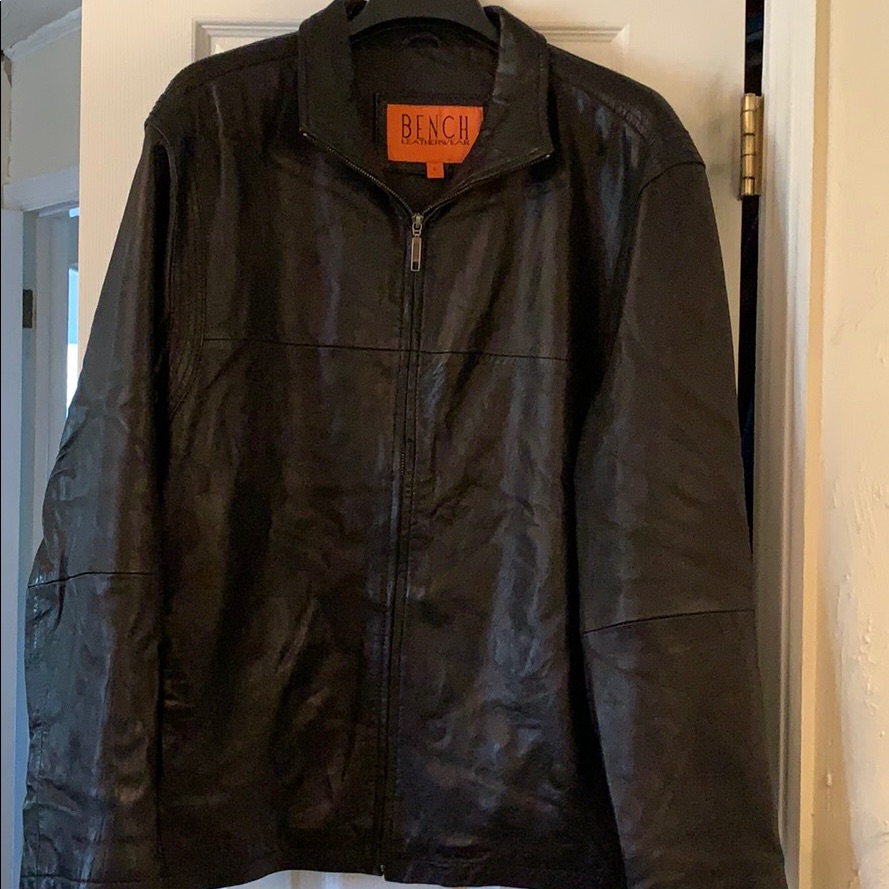 Men’s Leather Jacket. Black